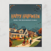 Carte Postale Quartier d'Halloween Trick-or-Treat (Devant)