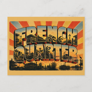 Carte Postale Quartier français de la Louisiane Balcons en fer J