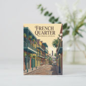 Carte Postale Quartier français USA (Debout devant)