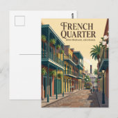 Carte Postale Quartier français USA (Devant / Derrière)