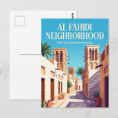 Carte Postale Quartier historique d'Al Fahidi (Devant / Derrière)