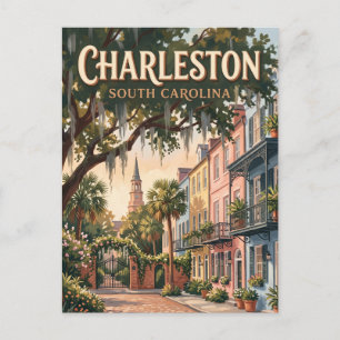Carte Postale Quartier historique de Charleston Caroline du Sud