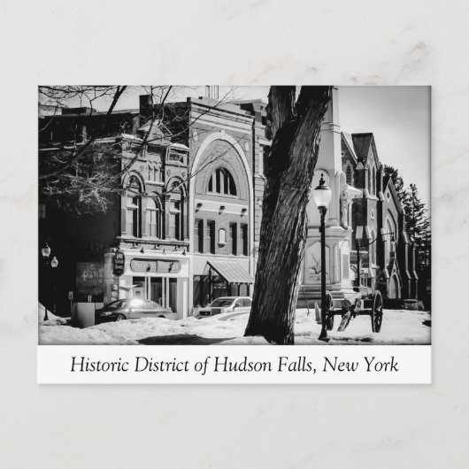 Carte Postale Quartier historique d'Hudson Falls (Devant)
