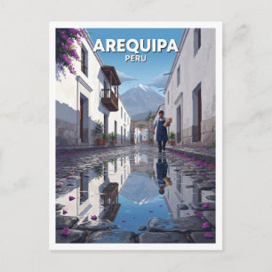 Carte Postale Quartier Historique San Lázaro, Arequipa, Pérou