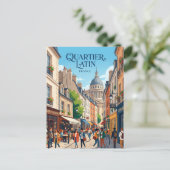 Carte Postale Quartier Latin France (Debout devant)