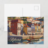 Carte Postale Quartier Ribeira Portugal (Devant / Derrière)