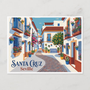 Carte Postale Quartier Santa Cruz Séville Espagne