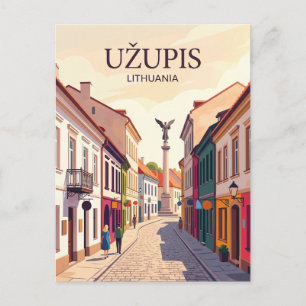 Carte Postale Quartier Užupis Lituanie
