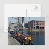 Carte Postale Quartiers des docks de Liverpool (Devant / Derrière)