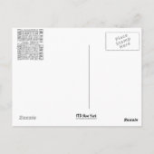 Carte Postale Quartiers NYC Gris (Dos)