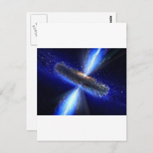 Carte Postale Quasar (Devant / Derrière)