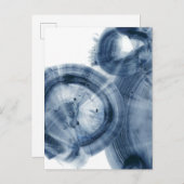 Carte Postale Quasars - Cercles bleu encre (Devant / Derrière)