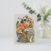 Carte Postale quatre animaux célestes (Debout devant)