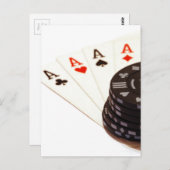 Carte Postale Quatre As (Devant / Derrière)