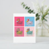 Carte Postale Quatre Canards colorés (Debout devant)