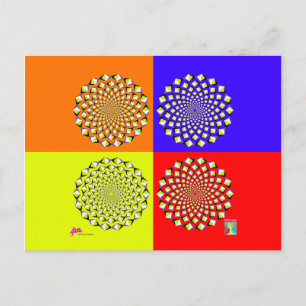 Carte postale quatre Carrés