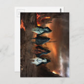 Carte Postale Quatre Chevaliers De L'Apocalypse (Devant / Derrière)