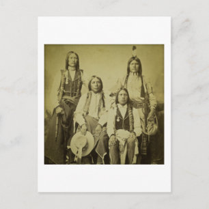 Carte Postale Quatre Cheyenne Scouts Vintage Stereview