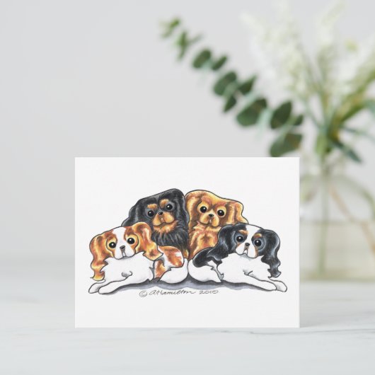 Carte Postale Quatre CKCS (Debout devant)