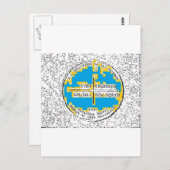 Carte Postale Quatre coins Quatre États (Devant / Derrière)