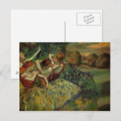 Carte postale Quatre Danseurs (Devant / Derrière)