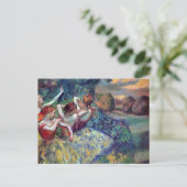 Carte Postale Quatre Danseurs Ballerinas Edgar Degas (Debout devant)