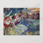 Carte Postale Quatre Danseurs Ballerinas Edgar Degas (Devant)