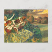 Carte Postale Quatre Danseurs Edgar Degas (Devant)