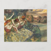 Carte Postale Quatre danseurs par Edgar Degas, Classique Ballet (Devant)