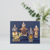 Carte Postale Quatre des incarnations de Vishnu (Debout devant)