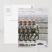 Carte Postale Quatre d'un genre (Devant / Derrière)