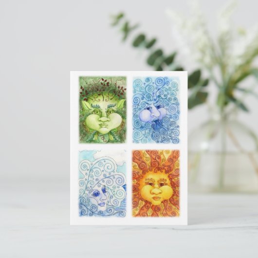 Carte postale Quatre Éléments (Debout devant)