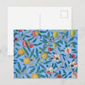 Carte Postale Quatre Fruits, William Morris (Devant / Derrière)