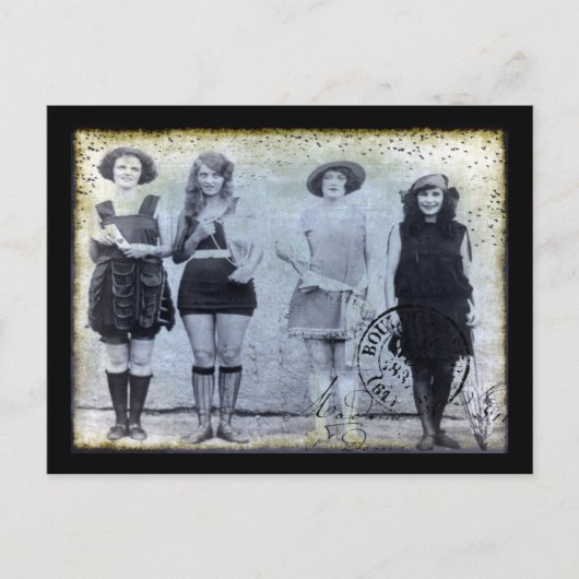 Carte Postale Quatre gagnants du concours de beauté (Devant)