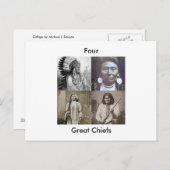 Carte postale Quatre Grands Chefs (Devant / Derrière)