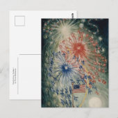 Carte Postale Quatre juillet, numéro 1 par Florine Stettheimer (Devant / Derrière)