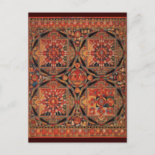 Carte Postale Quatre Mandalas