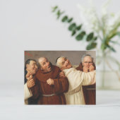 Carte Postale Quatre moines, c. 1884 par Claudio Rinaldi (Debout devant)