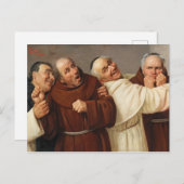 Carte Postale Quatre moines, c. 1884 par Claudio Rinaldi (Devant / Derrière)