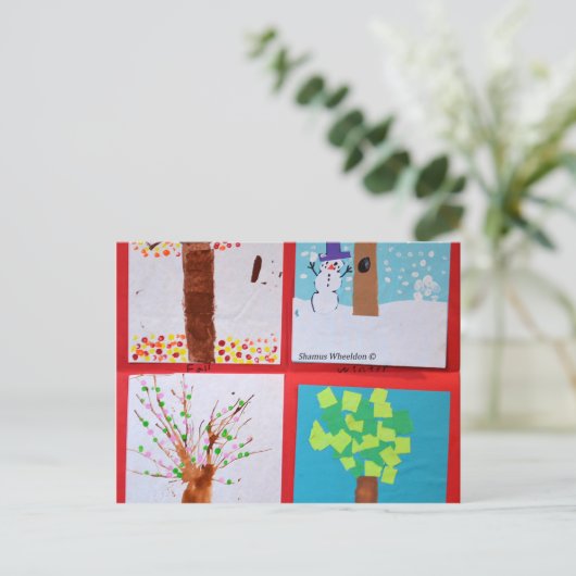 Carte Postale Quatre saisons (Debout devant)