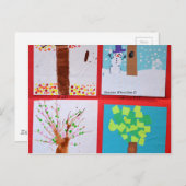 Carte Postale Quatre saisons (Devant / Derrière)