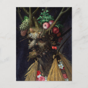 Carte Postale Quatre saisons en une tête par Giuseppe Arcimboldo