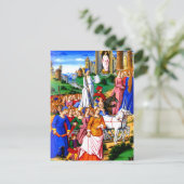 Carte Postale "Quatre Unicornes mènent la procession" (Debout devant)