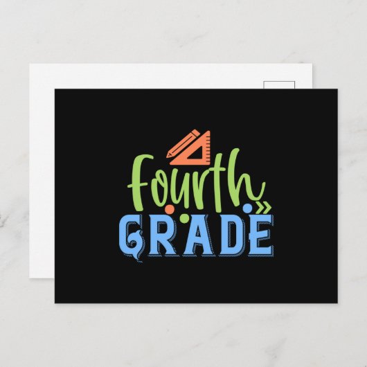 Carte Postale Quatrième classe (Devant / Derrière)