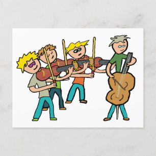 Carte Postale Quatuor à cordes