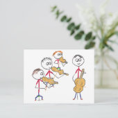 Carte Postale Quatuor à cordes 2 (Debout devant)