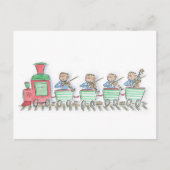 Carte Postale Quatuor à cordes de train (Devant)