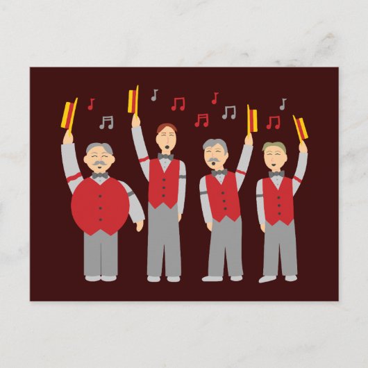 Carte Postale Quatuor classique Barbershop (Devant)
