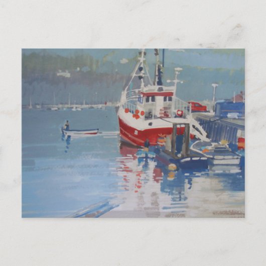 Carte Postale Quay Salcombe du pêcheur (Devant)