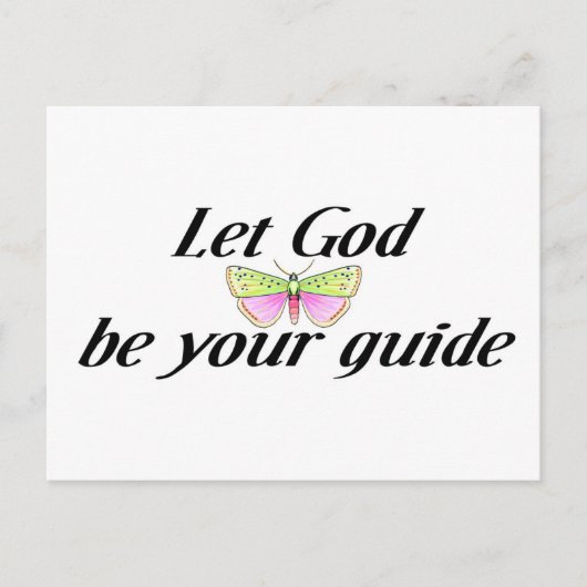 Carte Postale Que Dieu soit ton guide (Devant)